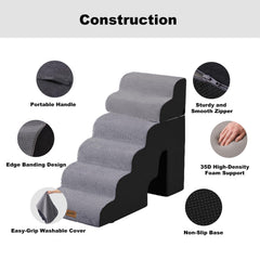 ZOMISIA ramp has a non-slip bottom for steady effort on floors.
