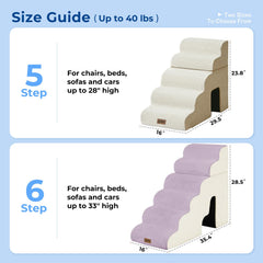 ZOMISIA dog ramp showing tunnel feature for multi-pet play.