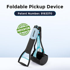 ZOMISIA foldable pooper scooper enables compact storage and quick setup.