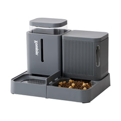 ZOMISIA gravity cat feeder assembly with 180-degree rotation enables versatile meals