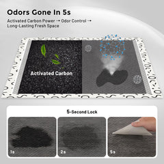 ZOMISIA odor eliminating charcoal layer keeps floors fresh during potty training.