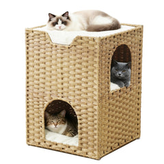 Zonoria Zephyria triple-layer cat house showing three resting zones for multi-cat harmony.