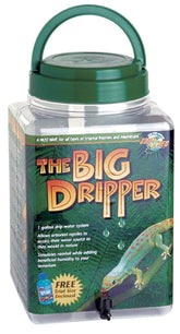 Zoo Med Big Dripper gallon with lid handle delivers humidity for dew-drinking reptiles