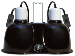 Zoo Med Combo Mini Deep Dome dual lamps provide UVB and heat options in one fixture.