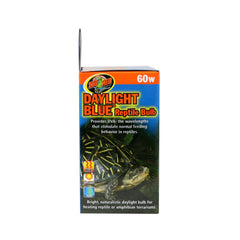 Zoo Med daylight blue bulb compact dimensions fit horizontal hoods easily.