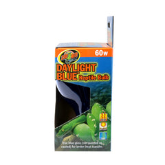 Zoo Med daylight blue bulb true blue glass ensures efficient heat transfer.