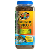 Zoo Med Natural Aquatic Turtle Food hatchling pellets designed for rapid early growth and surface feeding