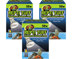 Zoo Med Repti Tuff splashproof halogen lamp 50W enhances colors for reptiles