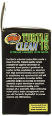 Zoo Med Turtle Clean 15 carbon insert in external filter for turtles and fish.