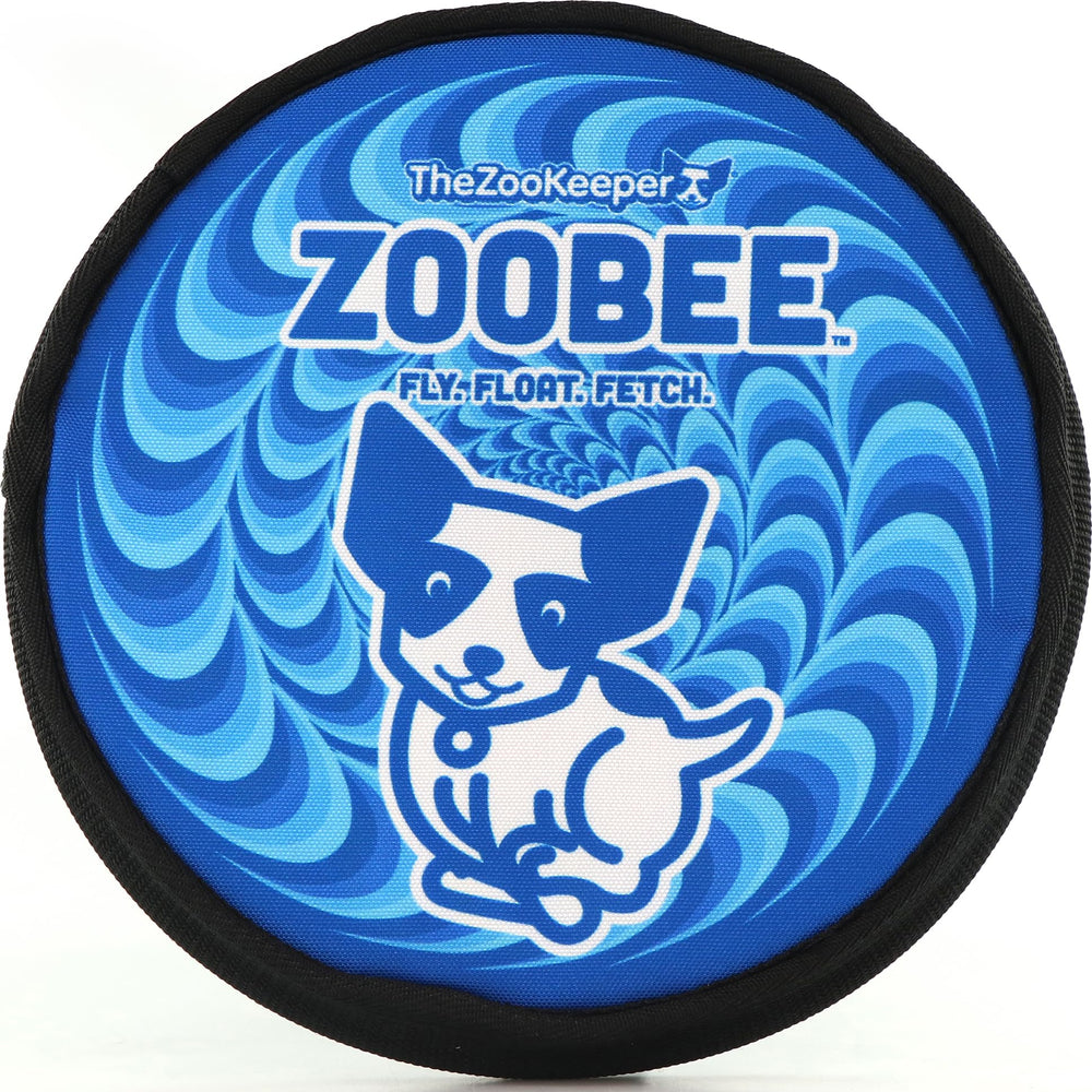 The ZooBee disc in midair for a long distance fetch.