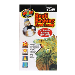 Zoo Med double reflector design enhances heat and light for accurate basking spots.