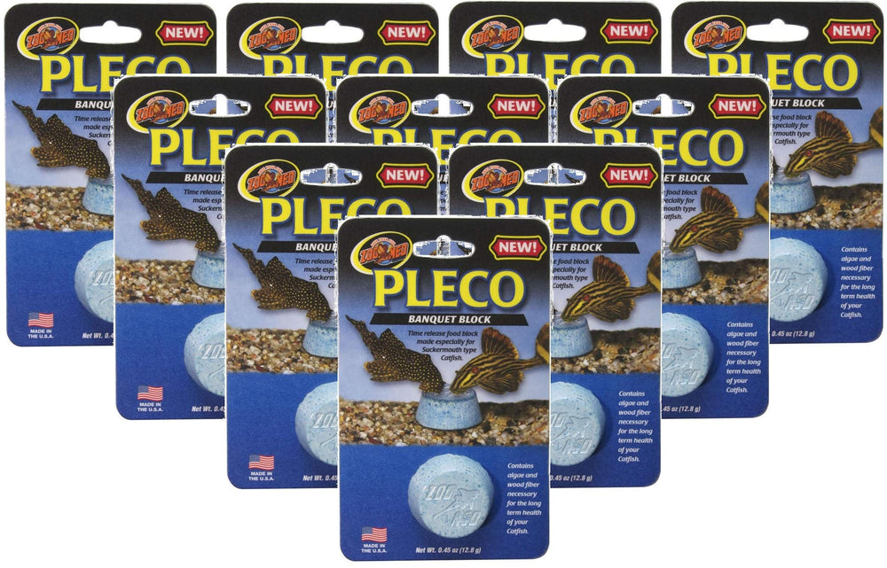 Zoo Med Pleco Banquet Blocks deliver steady nutrition for plecos and catfish