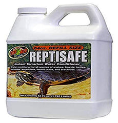 Zoo Med ReptiSafe water conditioner bottle—chlorine and chloramine removal for safe terrarium water