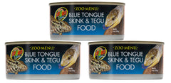 Zoo Med Zoo Menu Blue Tongue Skin and Tegu Food 6oz can supports carnivorous lizard nutrition