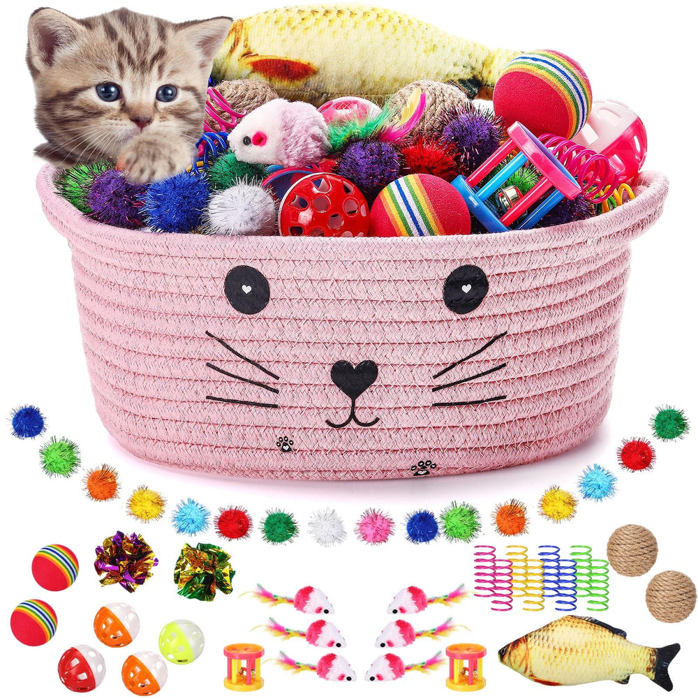 Zopeal storage basket with colorful toys keeps play area organized.