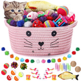 Zopeal storage basket with colorful toys keeps play area organized.