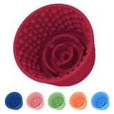 ZOURYNUA dog slow feeder lick bowl in claret provides controlled licking and extended feeding enjoyment.