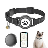 ZOWPET GPS cat collar with AirTag holder enables quick iOS Find My location