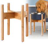 ZPirates dog bowl stand elevates feeding to 12-inch height for comfortable meals.