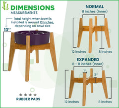 ZPirates adjustable stand fits 8 to 10 inch bowls securely