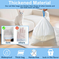 ZPSOX extra-thick, leakproof liner resists tears during scooping.