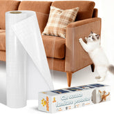 ZQVCNF extra thick clear cat scratch protector on sofa protects furniture from claws.