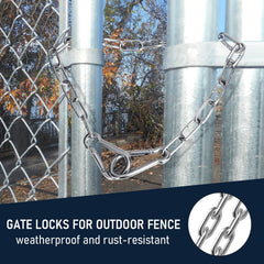ZRruowin gate chain attached to a hammock setup for safe, easy use