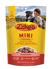 Zuke's Mini Naturals with added vitamins and minerals for daily nutrition.