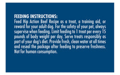 Zuke's Hip Action ingredient list confirms natural snack components.