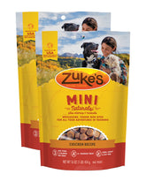Zuke's Mini Naturals chicken treats in a sealed pouch for training rewards