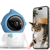 Zumimall Pet Camera with laser toy in action for engaging pets