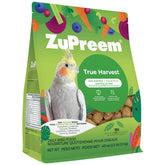 ZuPreem True Harvest pellets in bag promote balanced medium-bird nutrition for daily feeding.