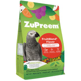 ZuPreem FruitBlend pellets with varied shapes entice parrots during meals