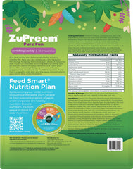 ZuPreem Pure Fun FruitBlend pellets close-up inviting birds to explore textures and flavors