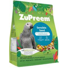ZuPreem Sensible Seed packaging highlighting premium blend for balanced nutrition.