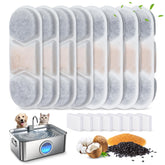 Zuqqony 8-pack filters for DYSJ01 fountain keep water fresh