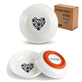 ZYUTONG ceramic cat bowl whisker-friendly 3-pack reduces whisker fatigue during meals