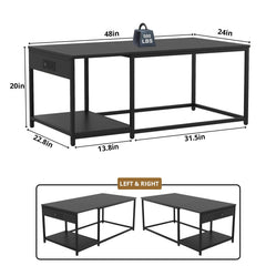 ZZJIHAI 120 gallon stand β side view with outlets for lights and heaters.