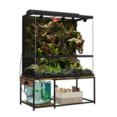 ZZJIHAI 4x2x2 stand front view highlights sturdy frame for large tanks