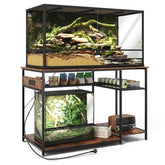 ZZJIHAI reptile tank stand top view with spacious 48x24 tabletop