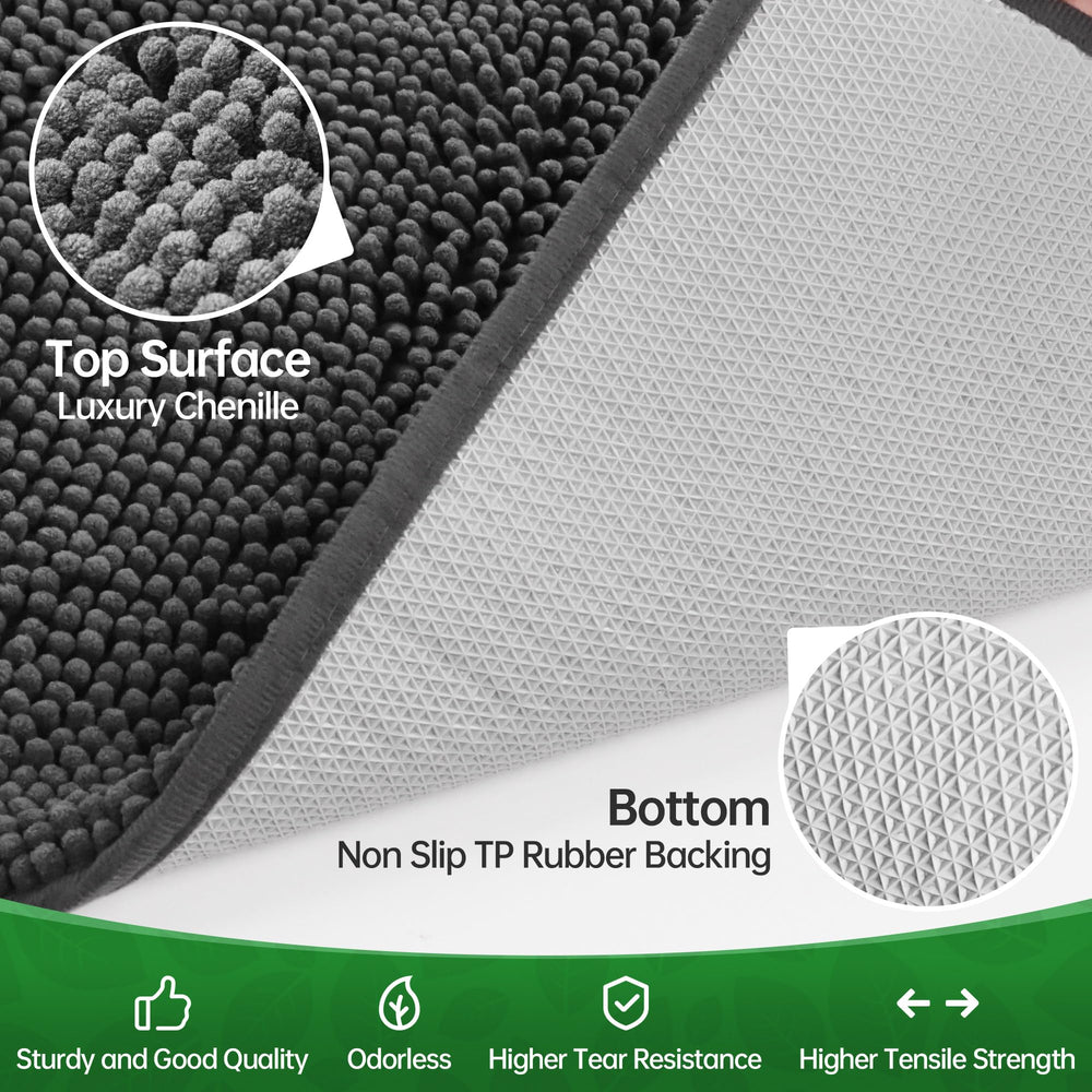 100pointONE easy-clean dog mat, machine washable on gentle cycle for quick refresh.