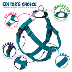 2 Hounds Design Freedom No Pull Harness durable nylon webbing and hardware