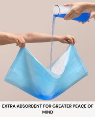 Five-layer design delivers quick-drying absorption for daily use.