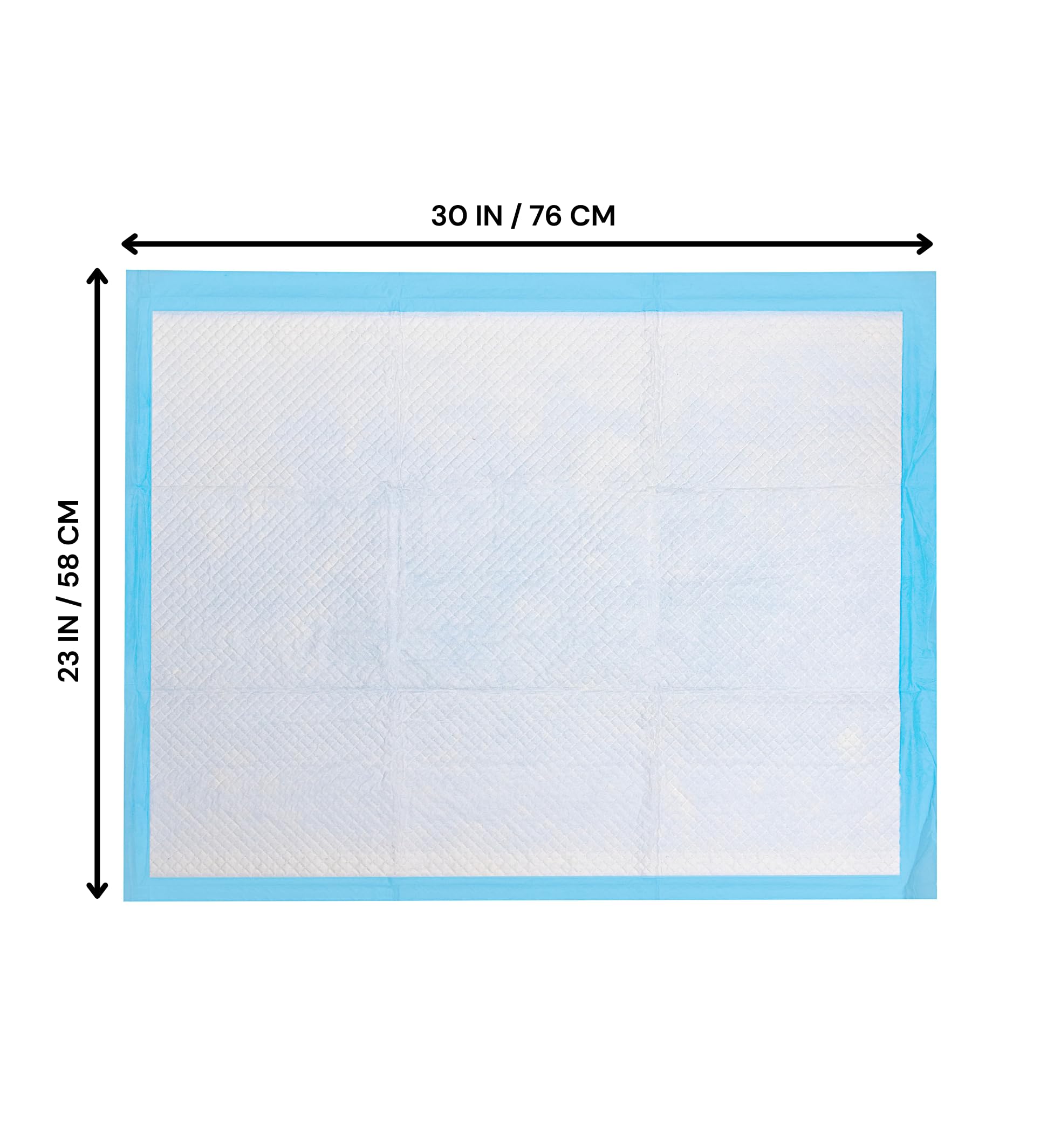 24/7 BAGS puppy pads quilted top layer for paw comfort.