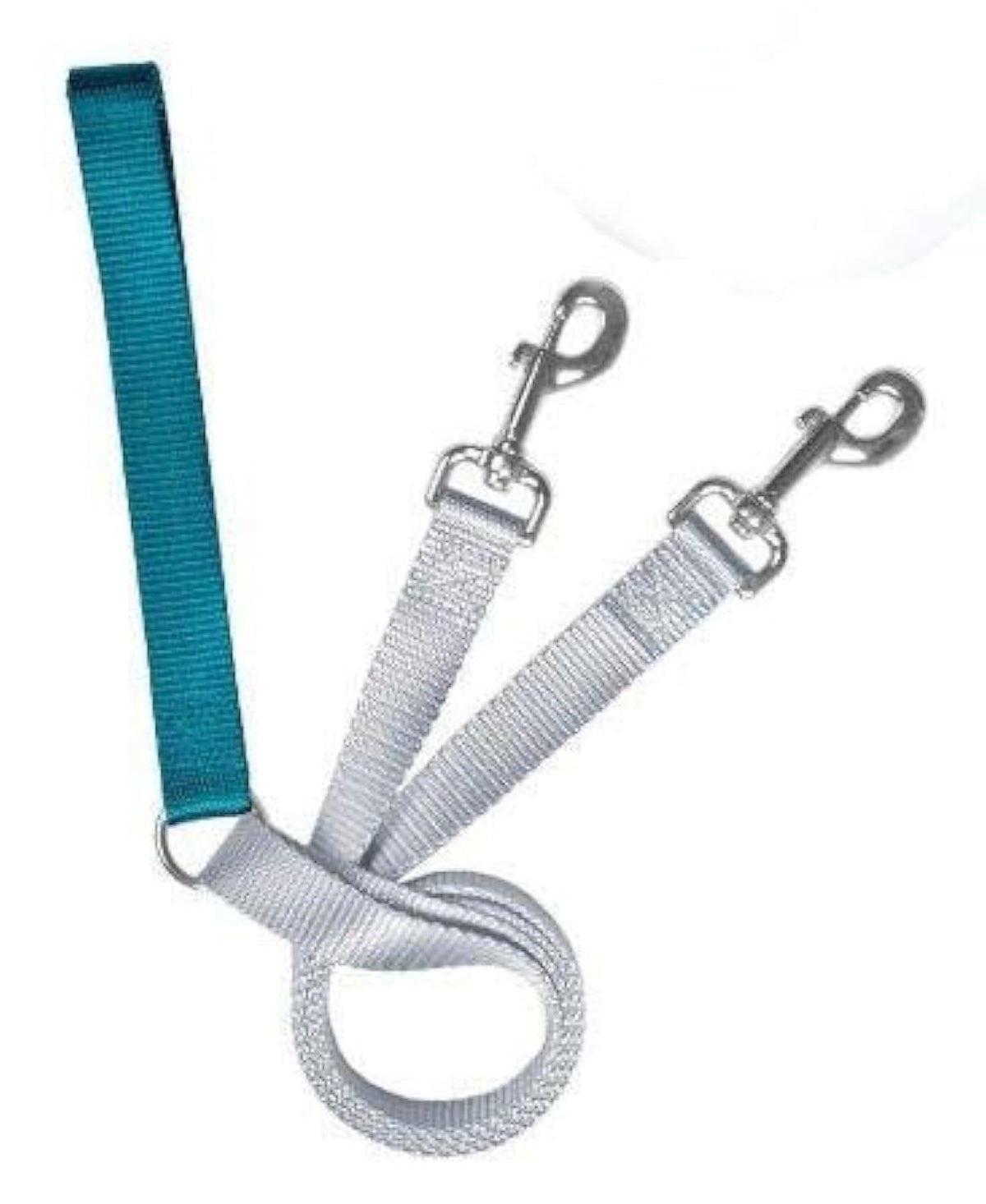 2 Hounds Design Freedom No Pull leash with teal colored loop handle for secure grip