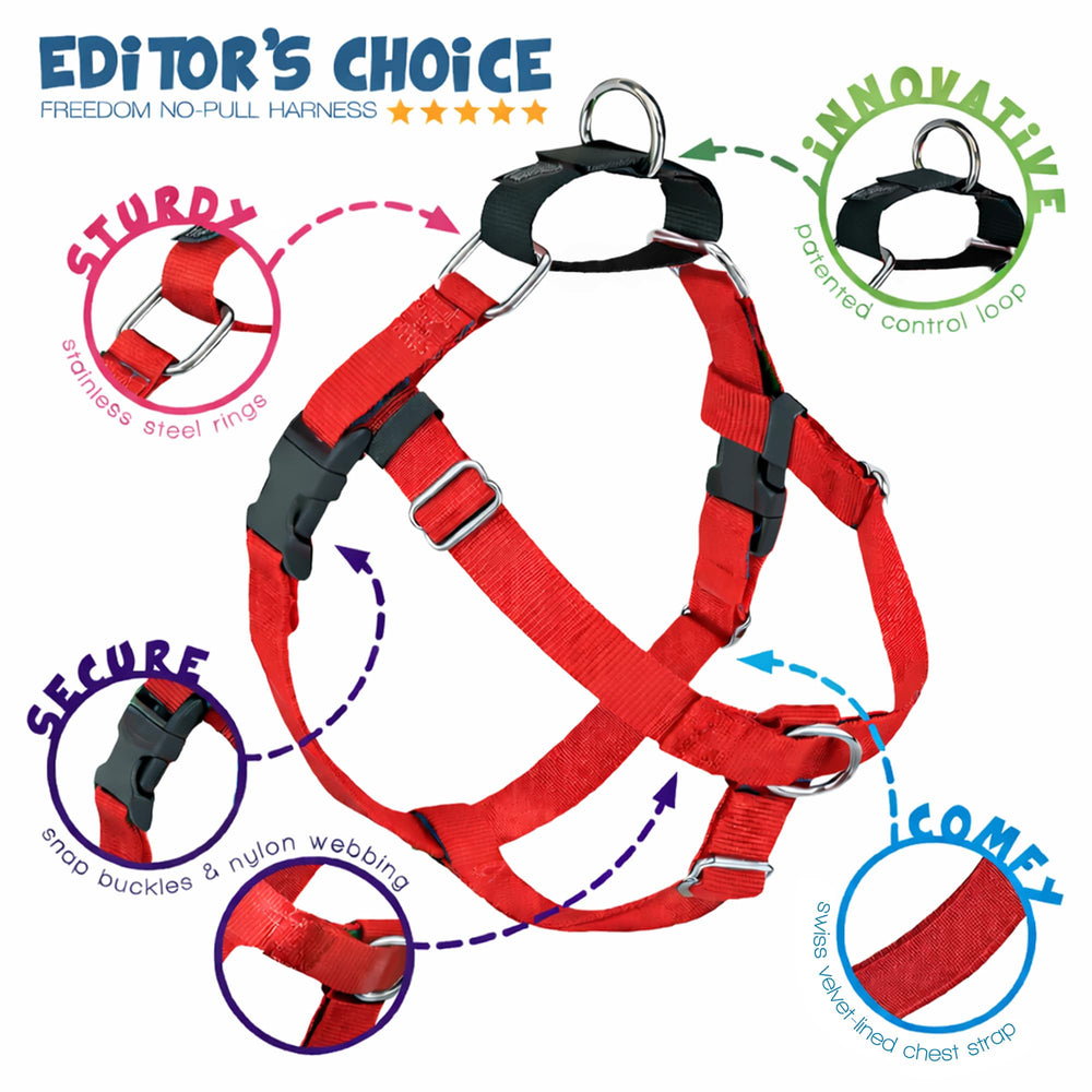 2 Hounds Design Freedom nylon webbing close-up shows durable, strong construction.