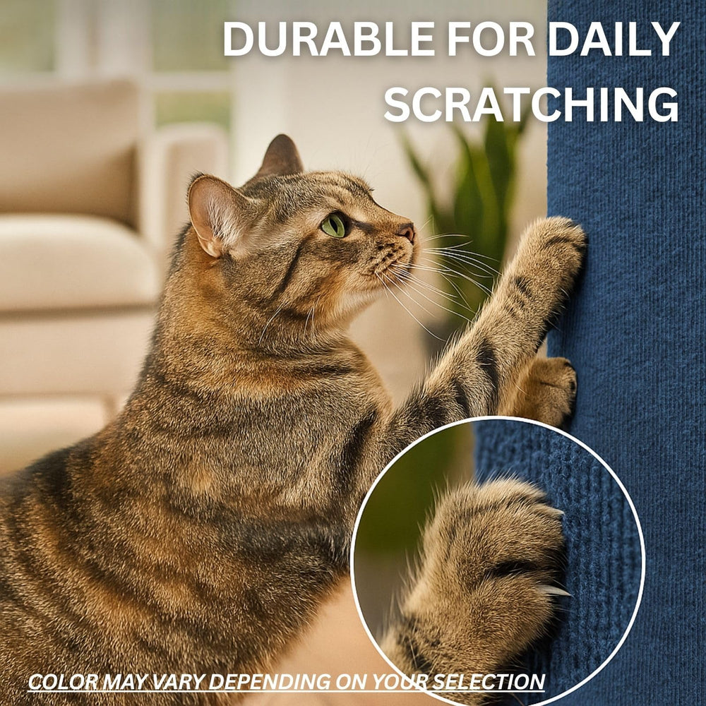2ME Cat Scratch Mat 3-Pack self-adhesive backing for quick installation