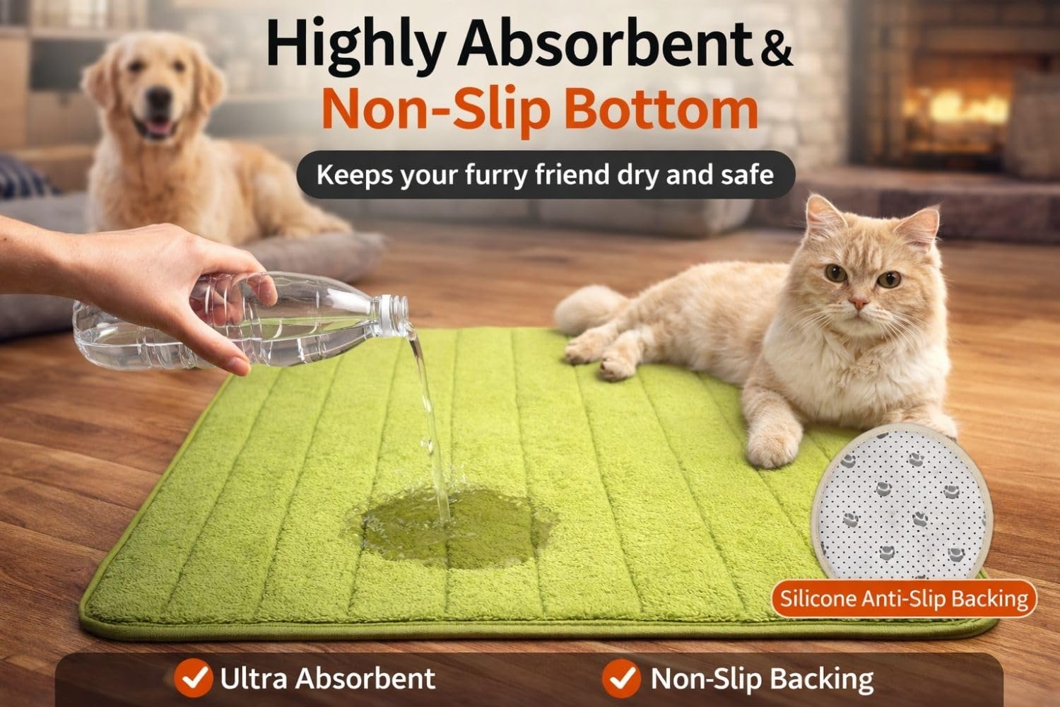 2ME Washable Pet Bed Mat is lightweight and flexible for easy packing and travel.