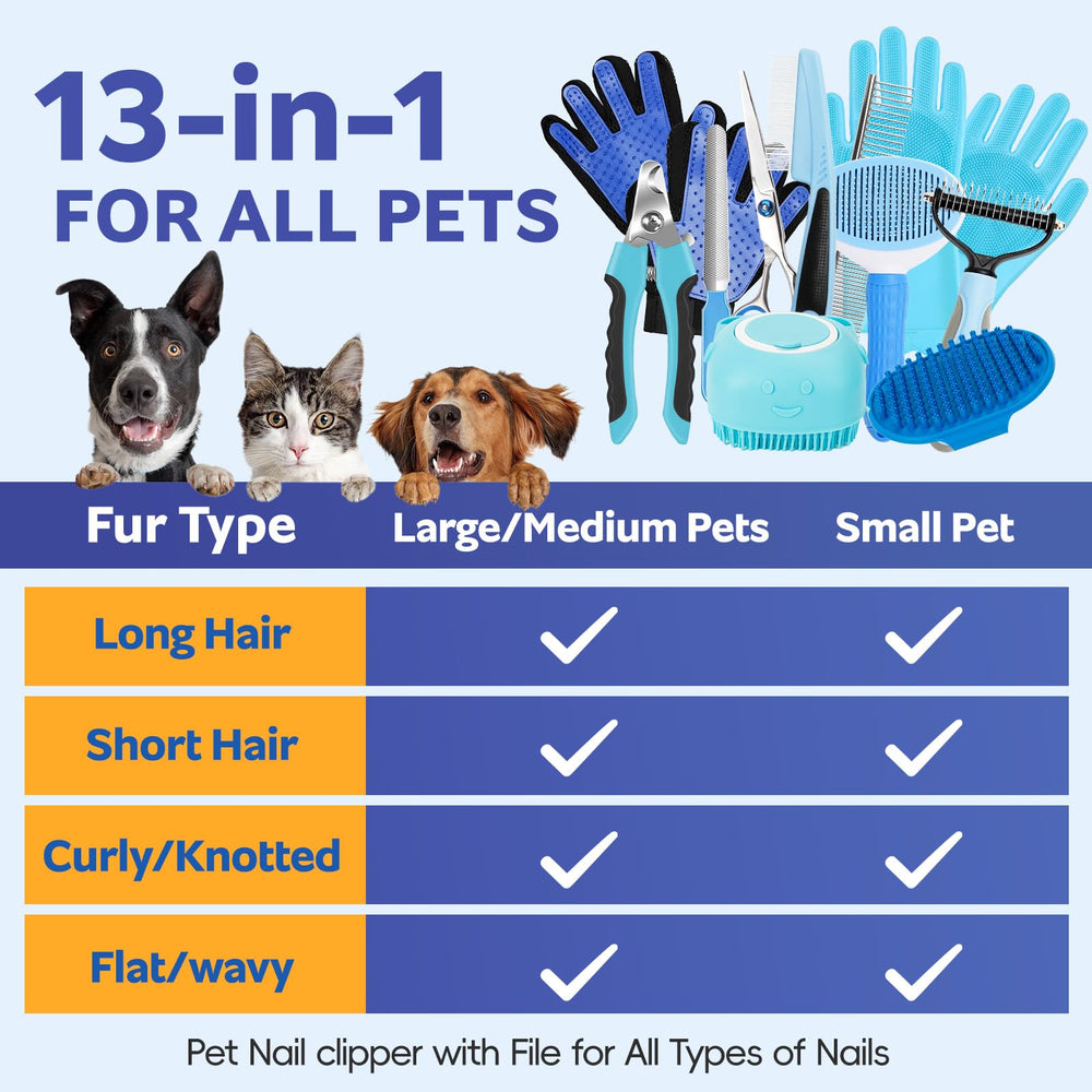 2TRUL pet hair removal gloves removing loose fur during bath