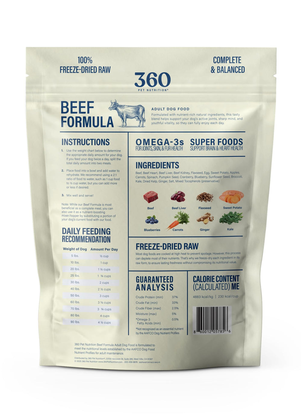 360 Pet Nutrition made in USA badge image—quality control and local sourcing.